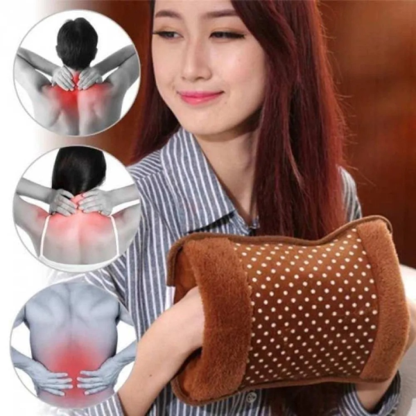 Electric Hot Water Bag Heat Pillow And Pain Remover – Multicolor